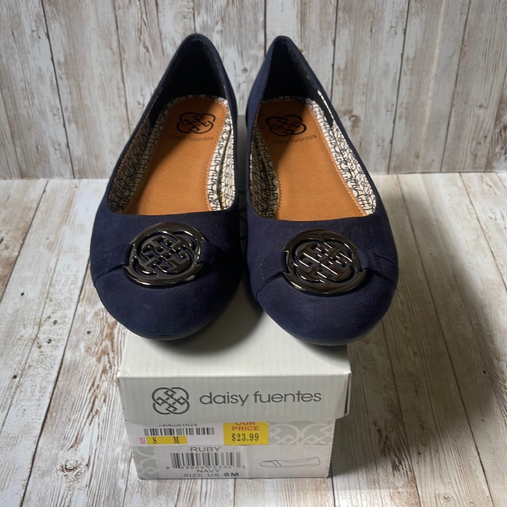 Navy blue flats